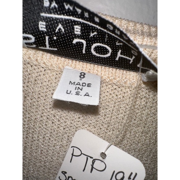 St. John Vintage Cream Cardigan Sweater - Picture 8 of 10